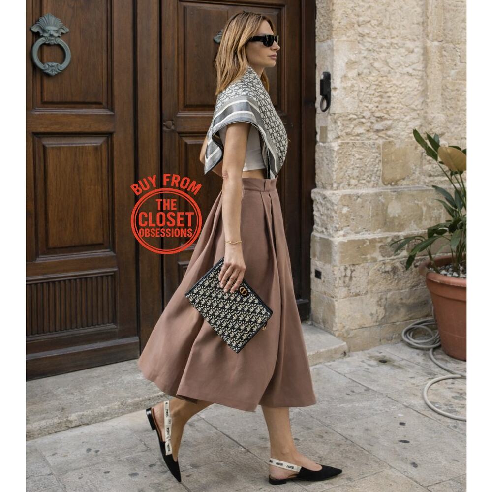 ZARA Limited Edition Wool Blend Midi Skirt NWT Quiet Luxury High Waist - Picture 8 of 16